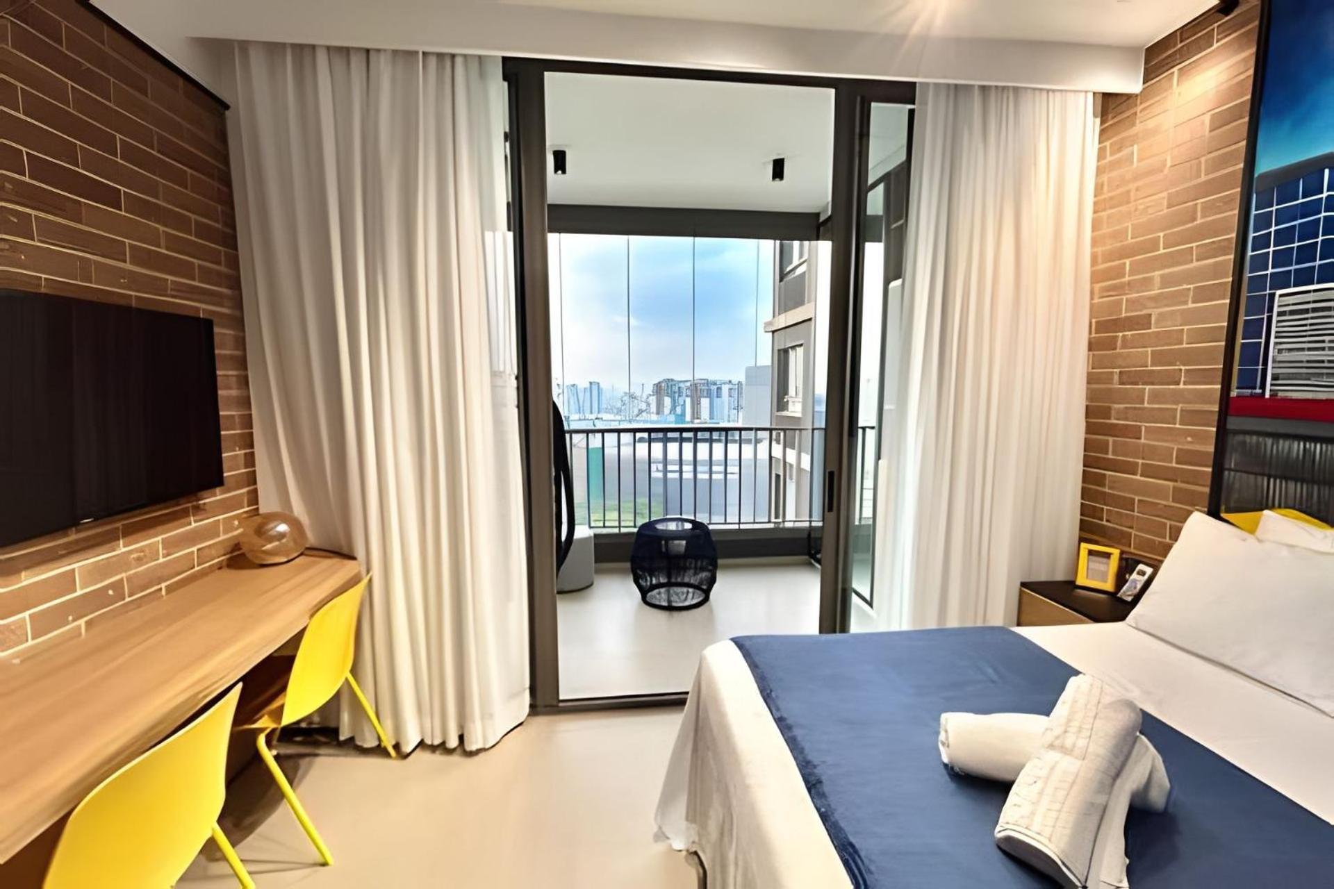 סאו פאולו Studio/Moderno/200 M Allianz/Piscina/Wifi/Vaga מראה חיצוני תמונה