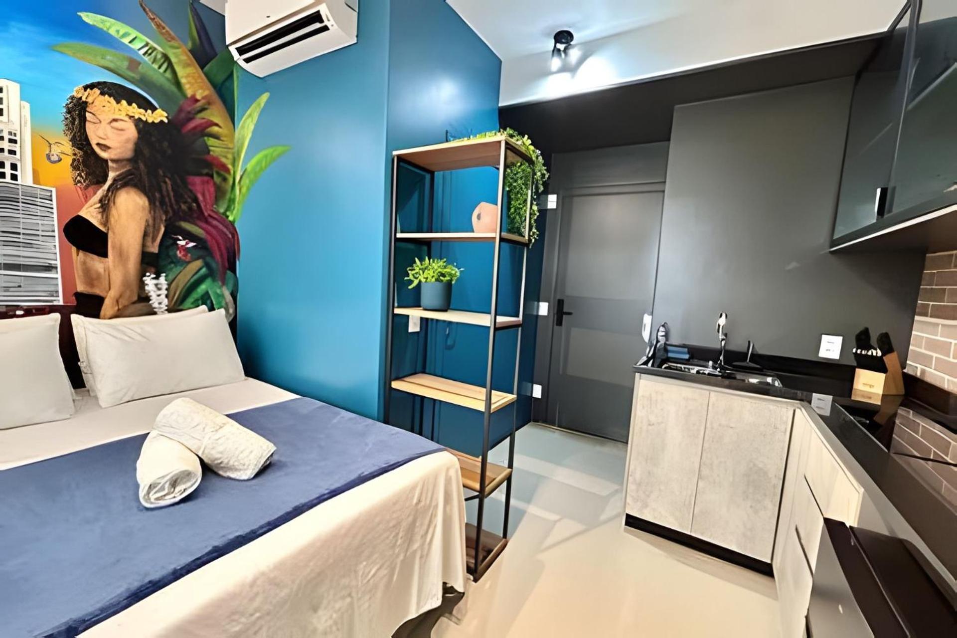 סאו פאולו Studio/Moderno/200 M Allianz/Piscina/Wifi/Vaga מראה חיצוני תמונה